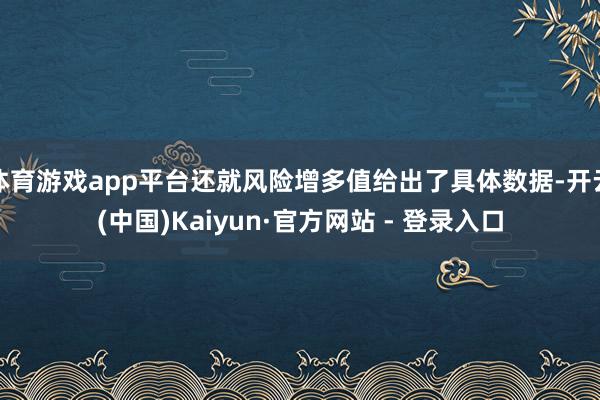 体育游戏app平台还就风险增多值给出了具体数据-开云(中国)Kaiyun·官方网站 - 登录入口